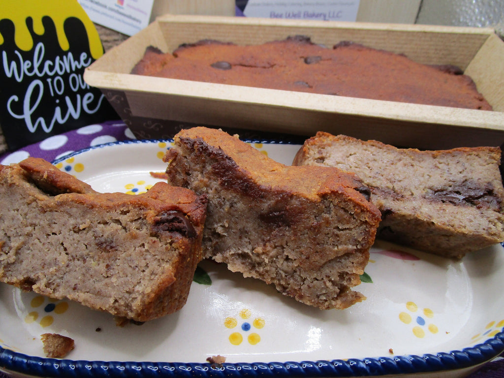 High Protein Banana Bread, Mocha Chip, Gluten Free, Dairy Free, Nut Free, Healthy Snack, Anabolic, Fitness Gifts, Vegan Collagen, Sugar Free