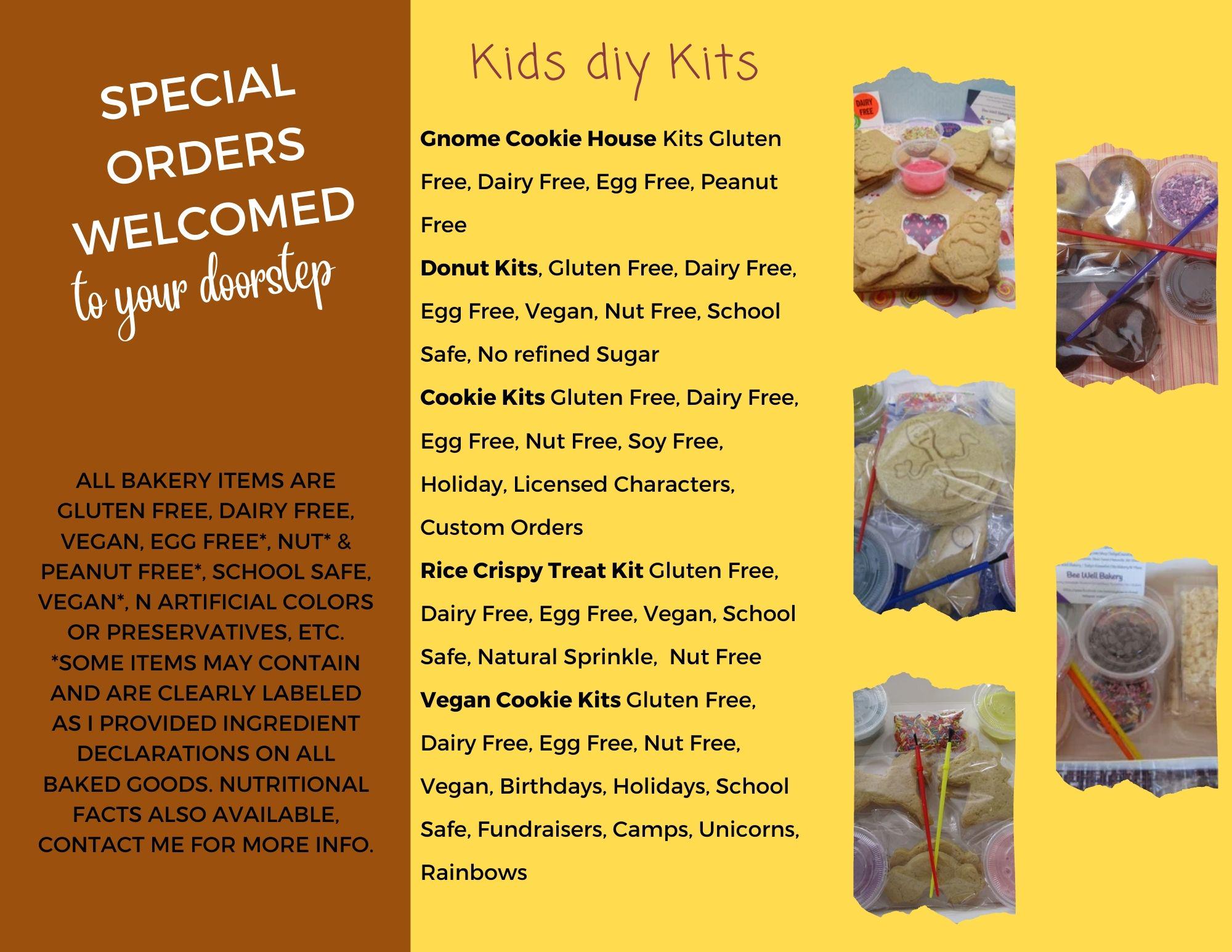 Upgrading link, bee well bakery, sally's essential oils, custom orders, made to order, Diane D