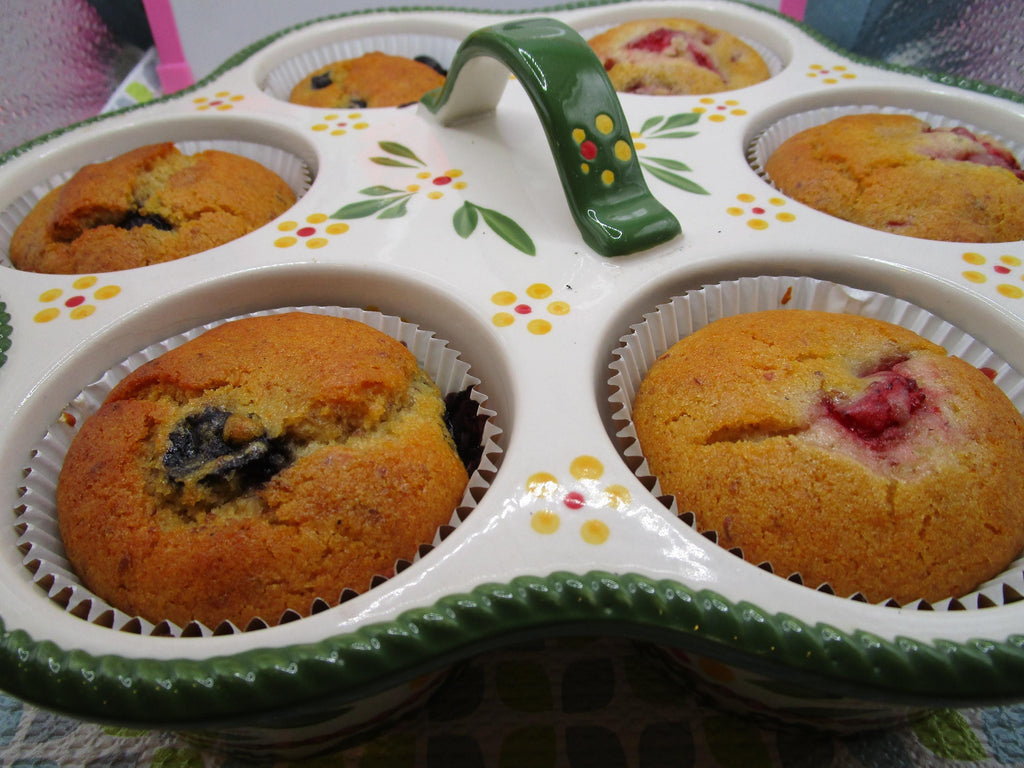 Sugar Free Muffins, Low Fat, Gluten Free, Dairy Free, Egg Free, Vegan, Nut Free, Organic Fruit, Allulose, Low Calorie, Graduation Brunch,