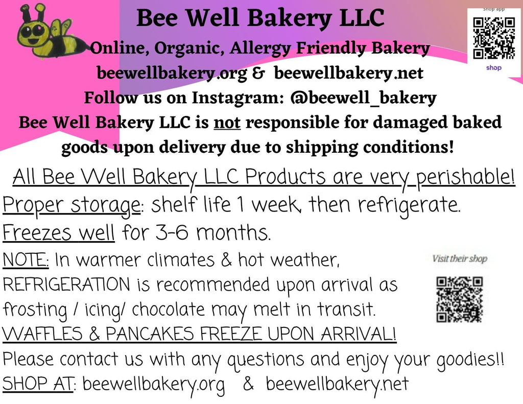 Upgrading link, bee well bakery, sally's essential oils, custom orders, made to order, Diane D