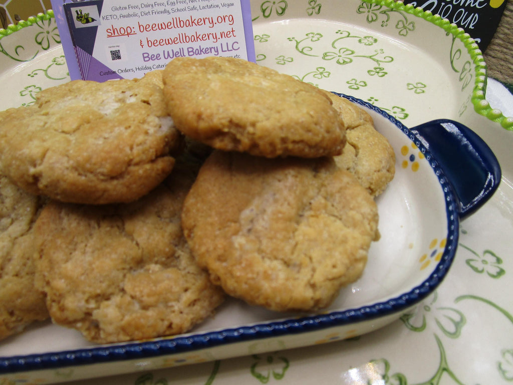 Gluten Free Cookies, White Chocolate Chip, Dairy Free, Egg Free, Nut Free, Class Party, Birthday Gifts, Vegan, Low Sugar, Low fat, oat free