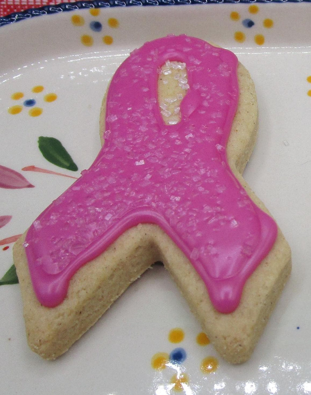 Gluten Free Sugar Cookies, Cancer Awareness Ribbon, Dairy Free, Egg Free, Vegan, Nut Free, Warrior Wellness Gift, Natural color, School Safe