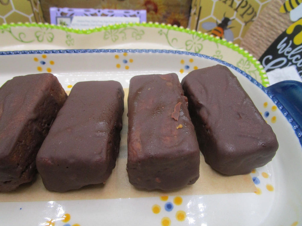 Chocolate Covered Peanut Butter Cookie Bar, Gluten Free, Dairy Free, Vegan Candy, Clean Eating Snack, Maple Sugar, Birthday Gift, July 4th