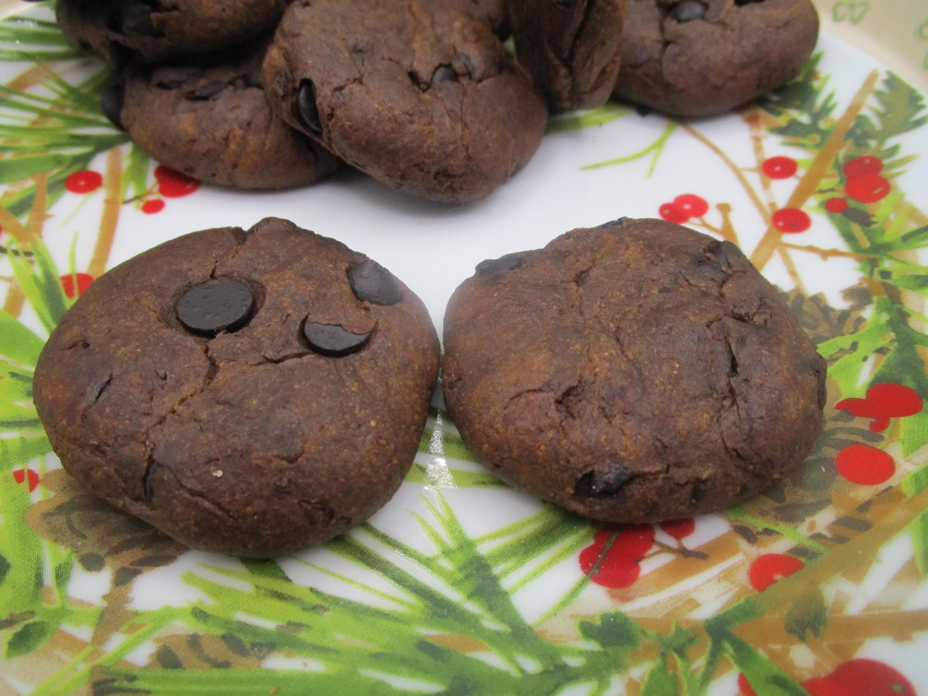 AIP Paleo Tiger Nut Cookies, Carob Peppermint, Gluten Free, Dairy Free, Egg Free, Grain Free, Autoimmune Protocol, Holiday Gift, Soft Baked