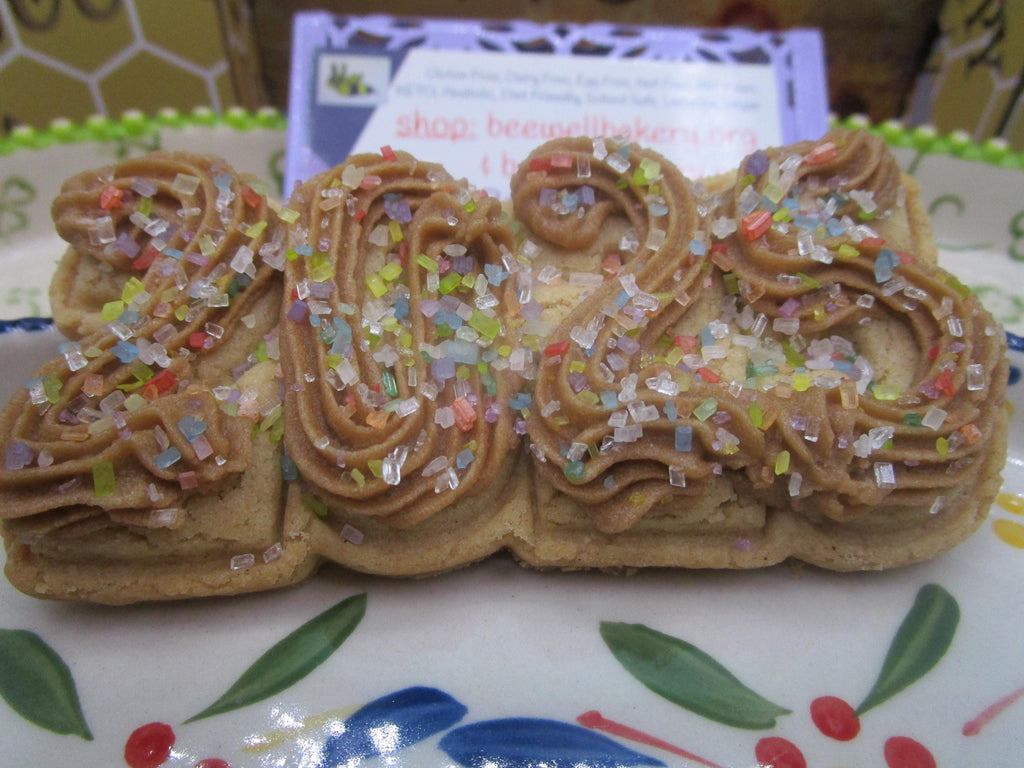 Gluten Free Sugar Cookies, Happy New Year, Dairy Free, Egg Free, Vegan, Nut Free, Times Square, Celebration, Party Favor, Maple Iced, Gifts