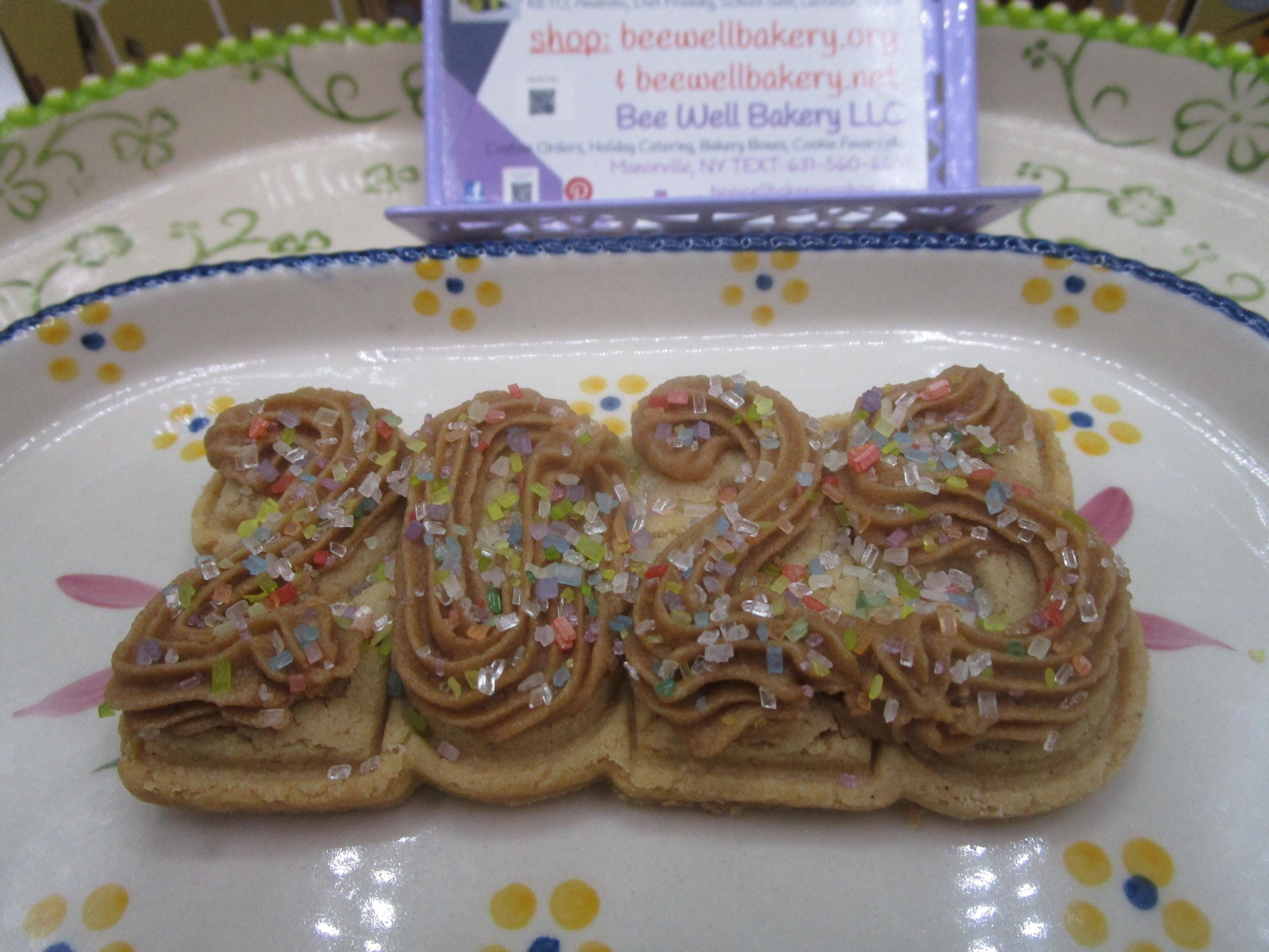 Gluten Free Sugar Cookies, Happy New Year, Dairy Free, Egg Free, Vegan, Nut Free, Times Square, Celebration, Party Favor, Maple Iced, Gifts