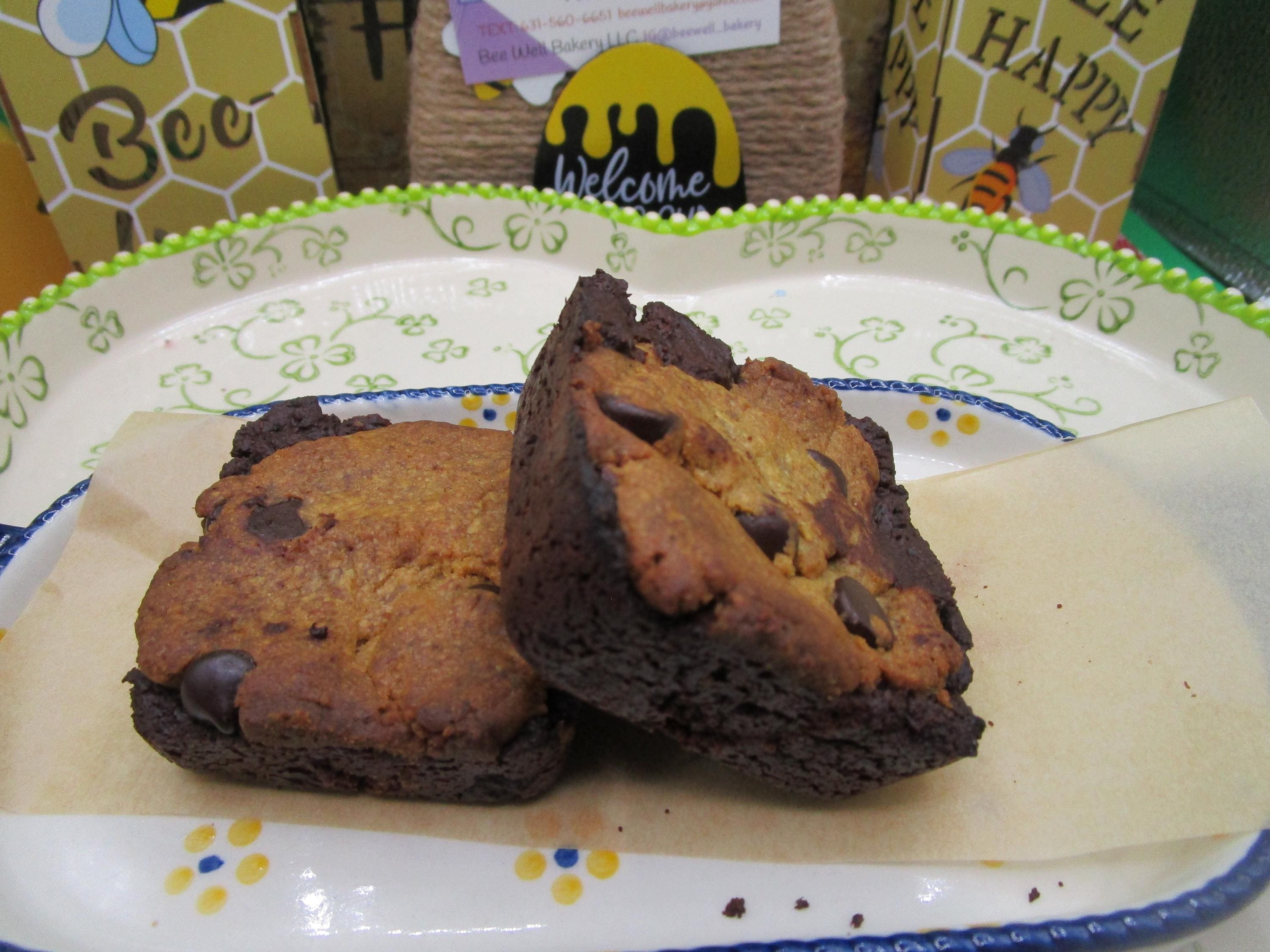 High Protein Brookie Brownies, Gluten Free, Dairy Free, Sugar Free, Egg Free, Nut Free, Vegan, Valentine's Day, Fitness Gift, Low Fat Snacks