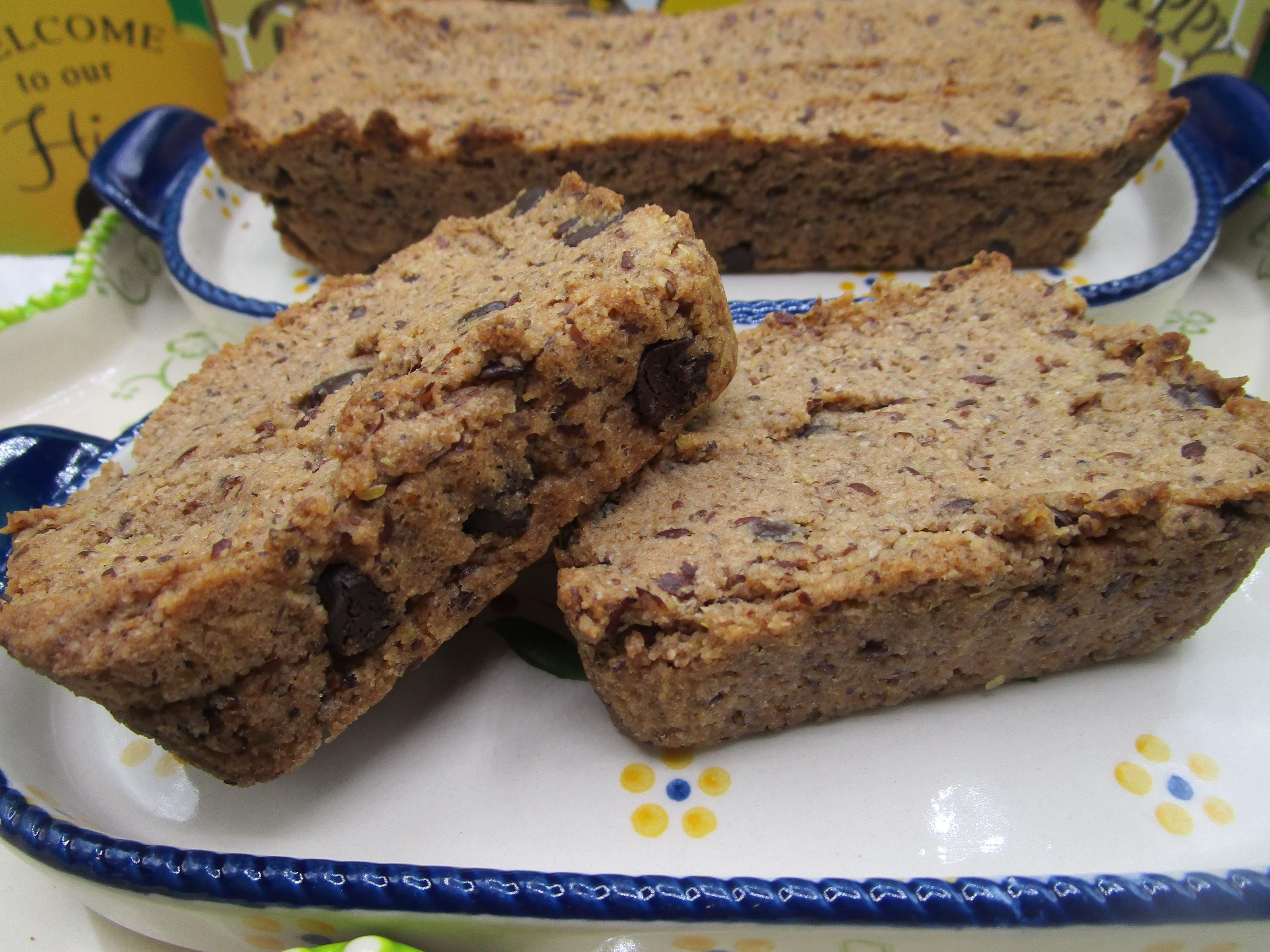 Protein Banana Bread-Mocha Chip, Gluten Free, Dairy Free, Peanut Free, Grain Free, Vegan Collagen, Sugar Free, Fitness Snack, Mother's Day
