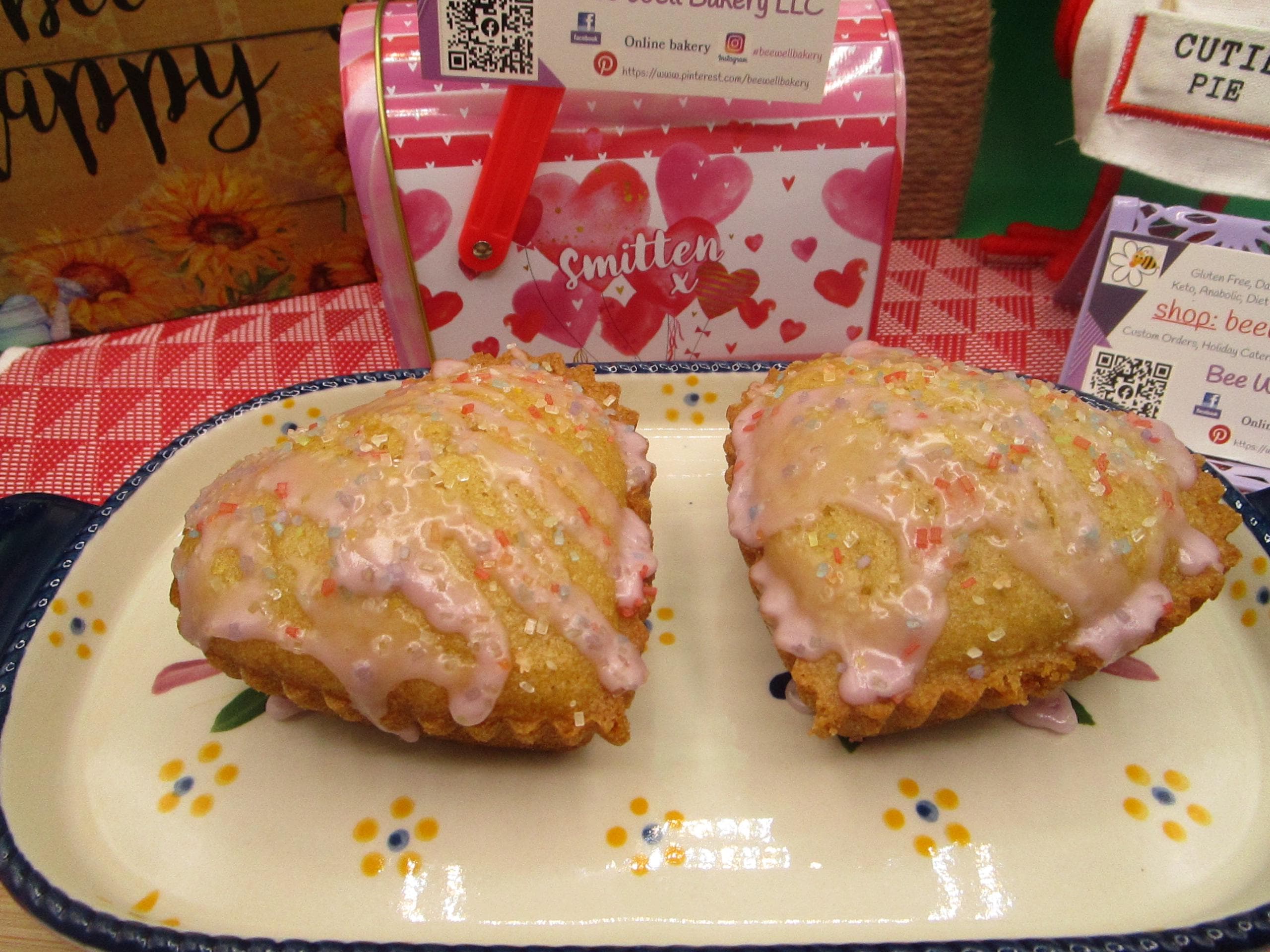 Sugar Free Cake, Gluten Free, Hearts, Dairy Free, Egg Free, Vegan, Vanilla, Chocolate, Love Dessert, Happy Anniversary, Valentine's Day Gift