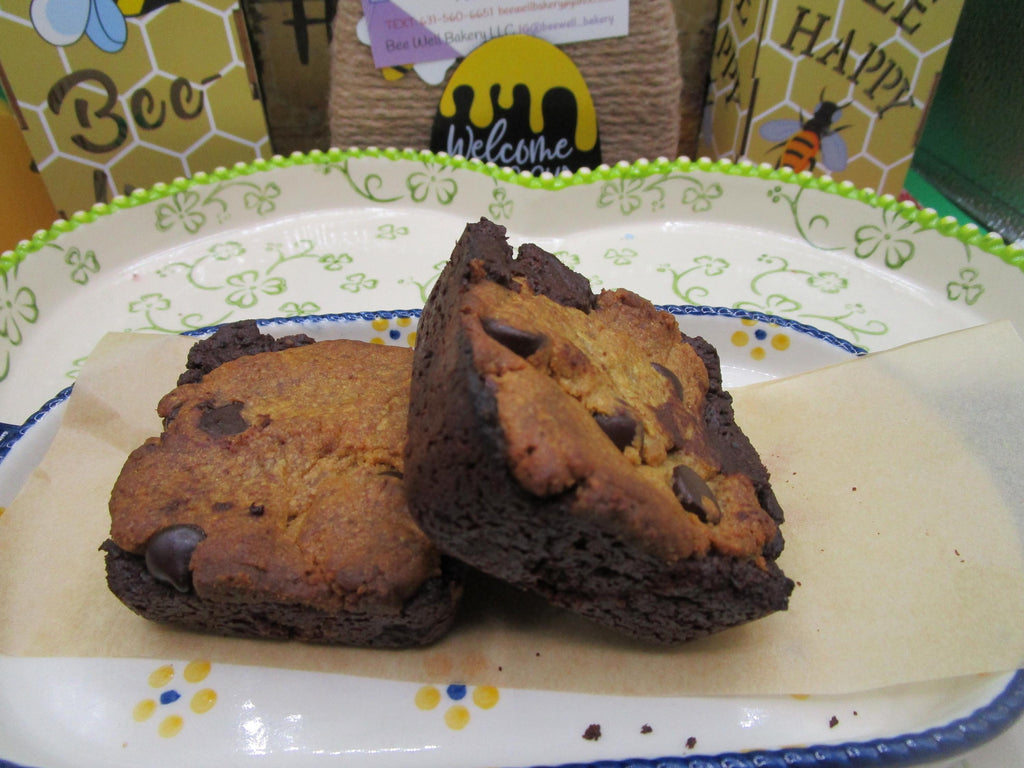 High Protein, Gluten Free, Brookie Brownie, Dairy Free, Sugar Free, Egg Free, Nut Free, Vegan, Valentine's Day, Fitness Gift, Low Fat Snacks