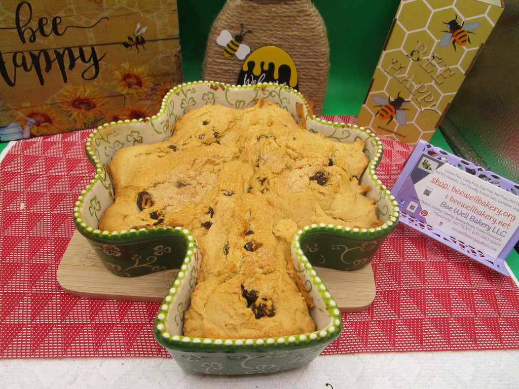 Gluten Free Irish Soda Bread, Vegan, Dairy Free, Egg Free, Nut Free, Saint Patrick's Day, No Refined Sugar, Sugar Free, Irish, Clover, Gift