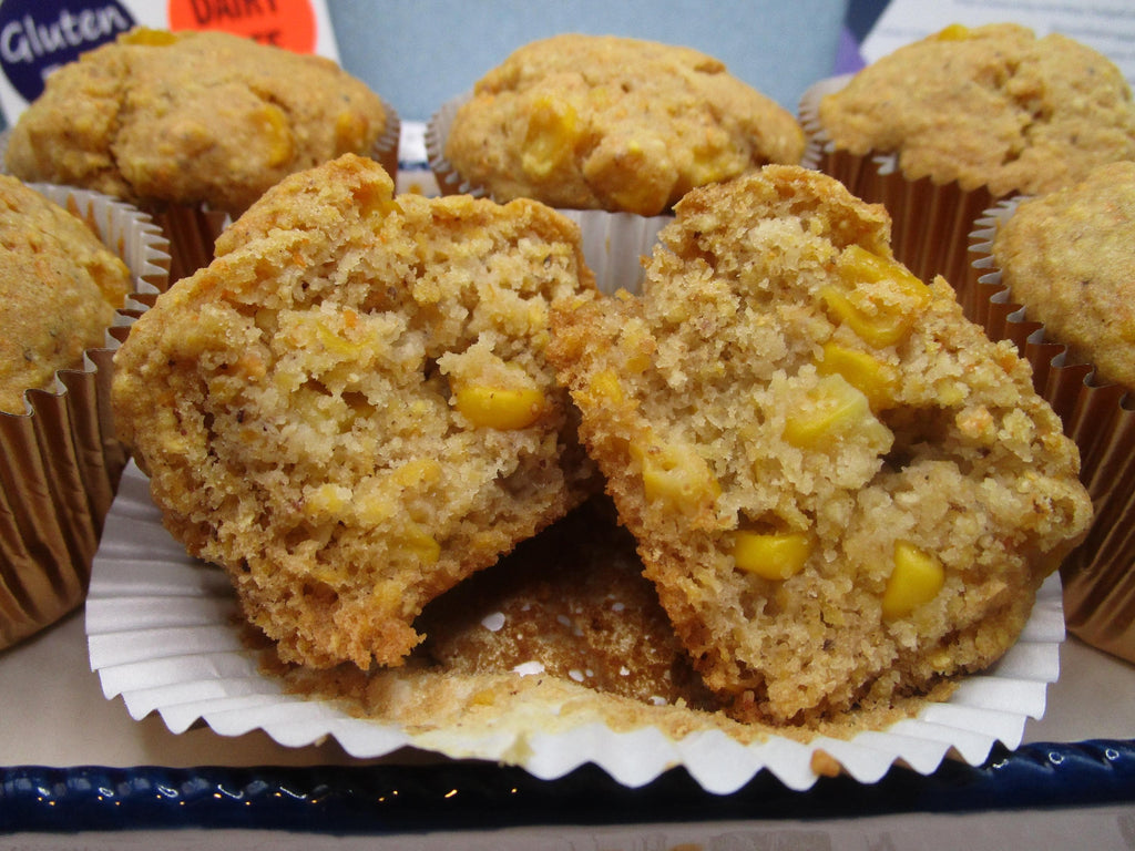 Gluten Free Mexican Corn Muffins, Dairy Free, Vegan, Egg Free, Nut Free, Corn Bread, Spicy, Rosemary, BBQ, Healthy Snacks, Low Sugar, Soup
