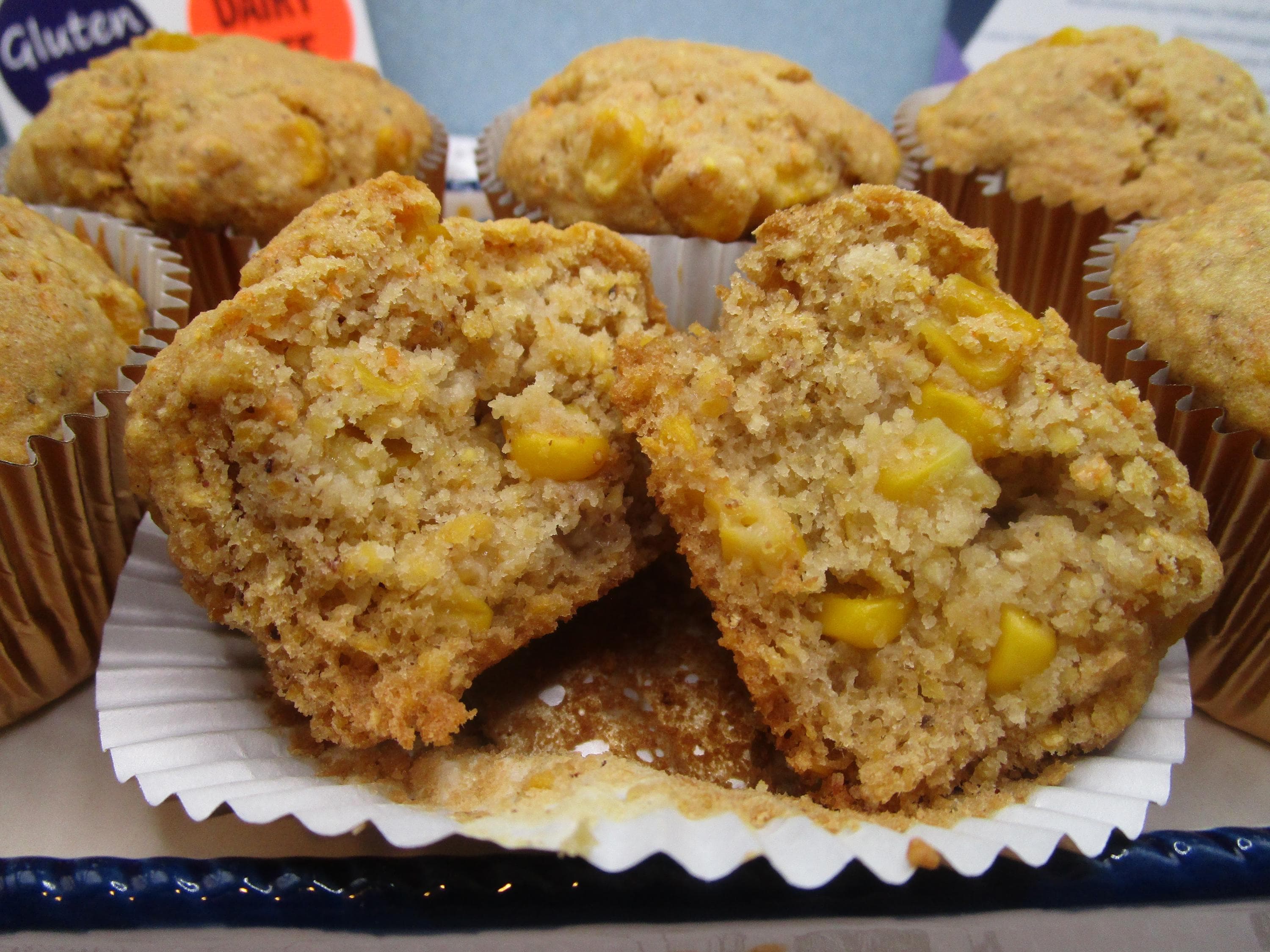 Gluten Free Mexican Corn Muffins, Dairy Free, Vegan, Egg Free, Nut Free, Corn Bread, Spicy, Rosemary, BBQ, Healthy Snacks, Low Sugar, Soup