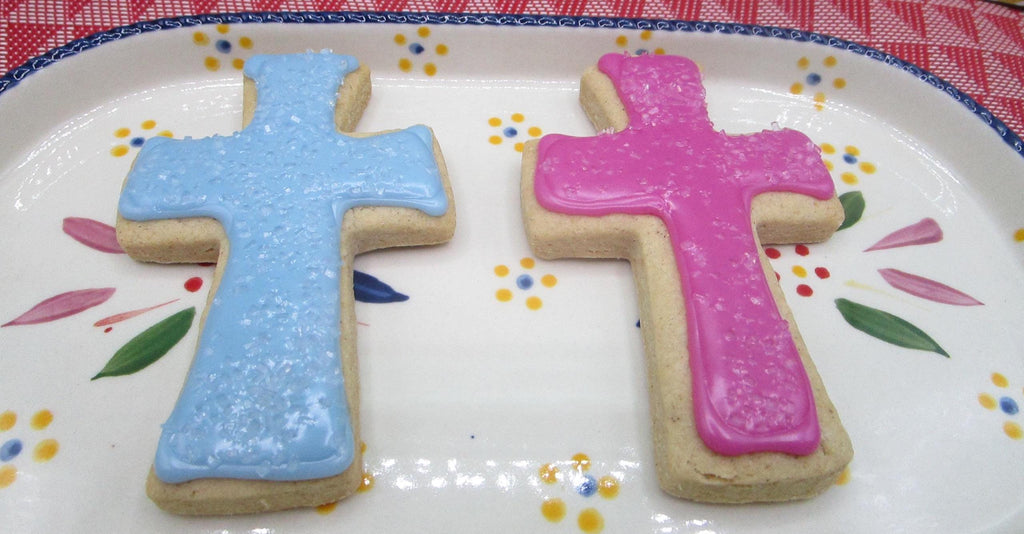 Cross Sugar Cookies, Gluten Free, Dairy Free, Vegan, Egg Free, Nut Free, Baptism, Communion, Wedding Gifts, Party Favor, Custom Cookie Order