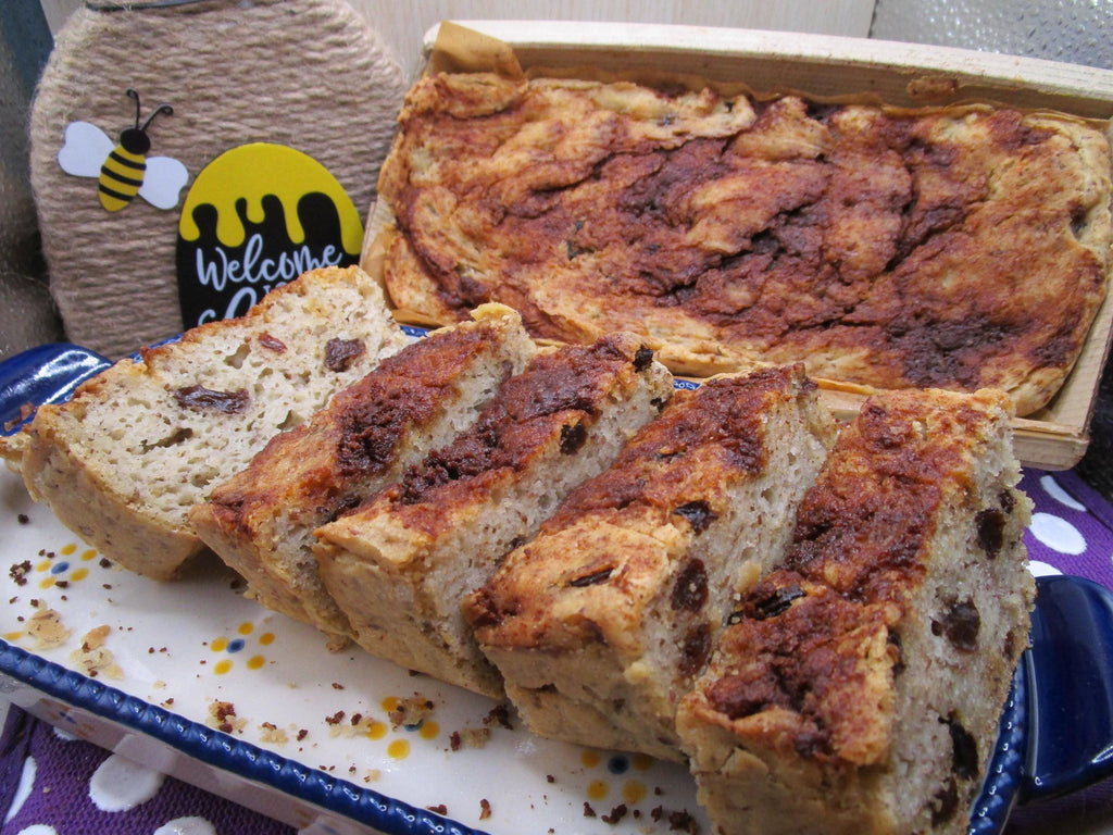Gluten Free Cinnamon Raisin Bread, Dairy Free, Egg Free, Nut Free, Soy Free, Sulfite Free, Vegan, Low Fat, Low Carb, 4th of July Brunch,