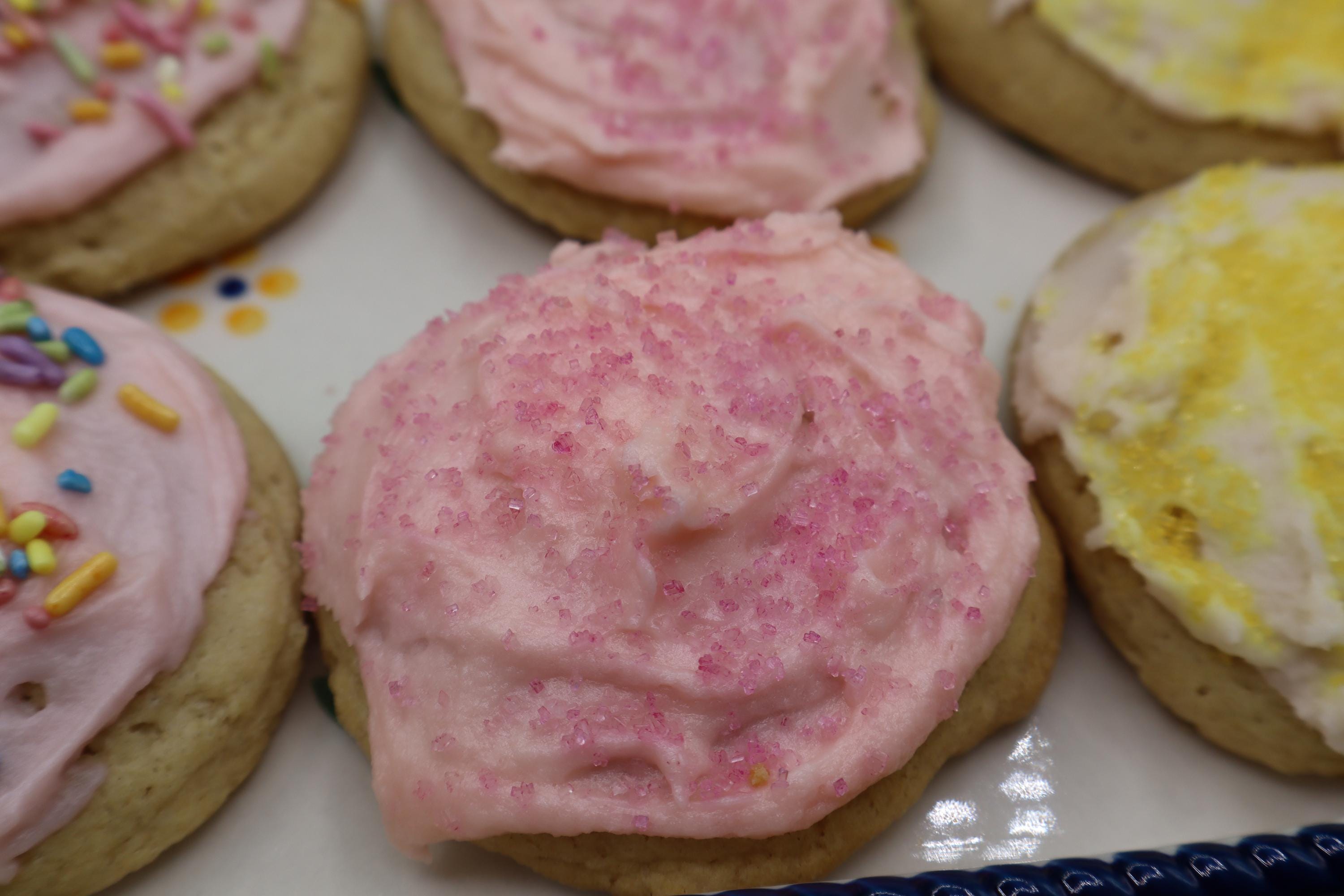 Gluten Free Butter Cookies, Dairy Free, Peanut & Nut Free, Vegan, Raspberry, Birthday party sweets, End of year Gift, Natural Colors, July 4