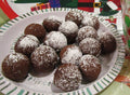 Gluten Free Munchkins, Dairy Free, Egg Free, Vegan, Nut Free, Powdered Vanilla Chocolate, Cinnamon, School safe Halloween class party treats