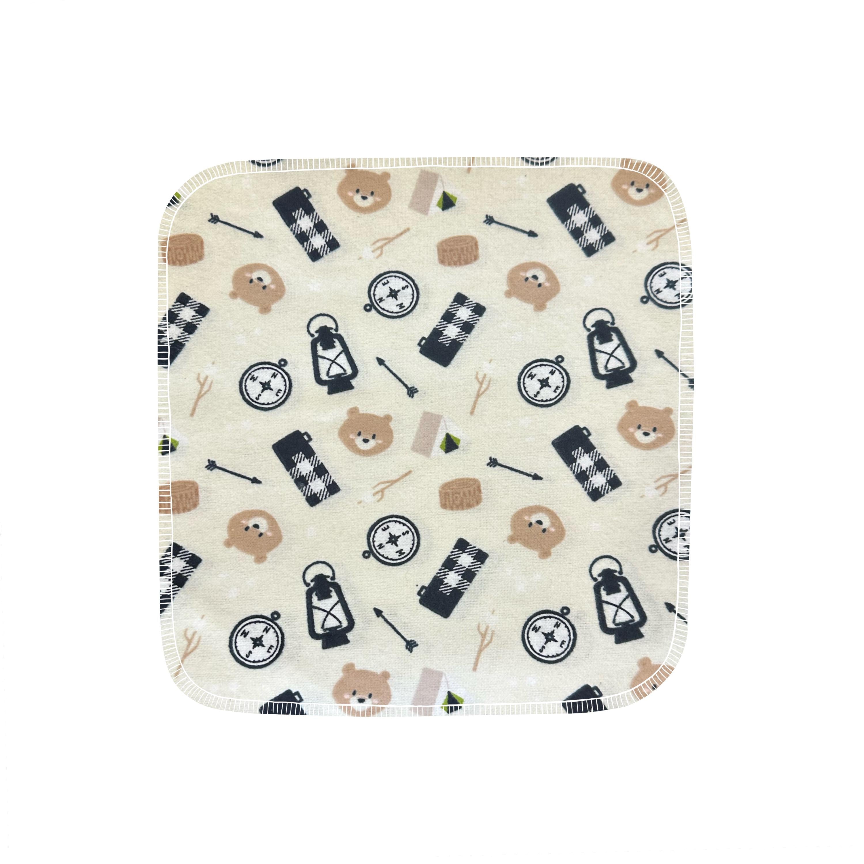 Reusable Paper Towels--Camping Bears