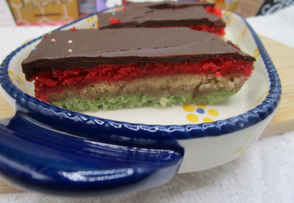 Gluten Free Rainbow Cookies, Dairy Free, Vegan, Natural Color, Italian Wedding Cookie, Mazapan, Cookie gift, Natural color, July 4th dessert