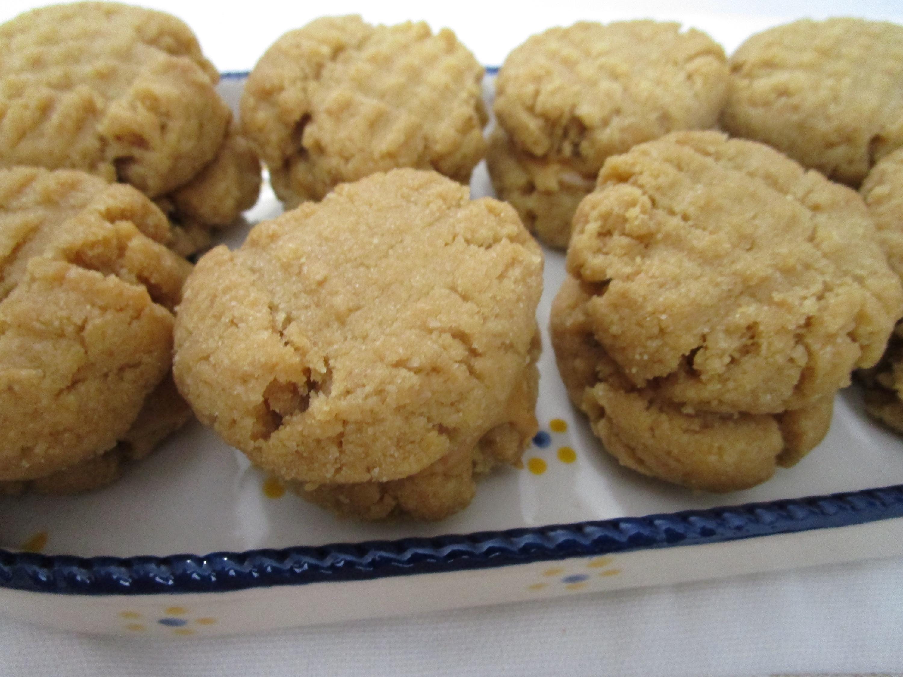 KETO Peanut Butter Cookie Sandwich: Gluten Free, Dairy Free, Vegan, Grain Free, Sugar Free, Organic Collagen, Low Carb Snacks, Fitness Gift