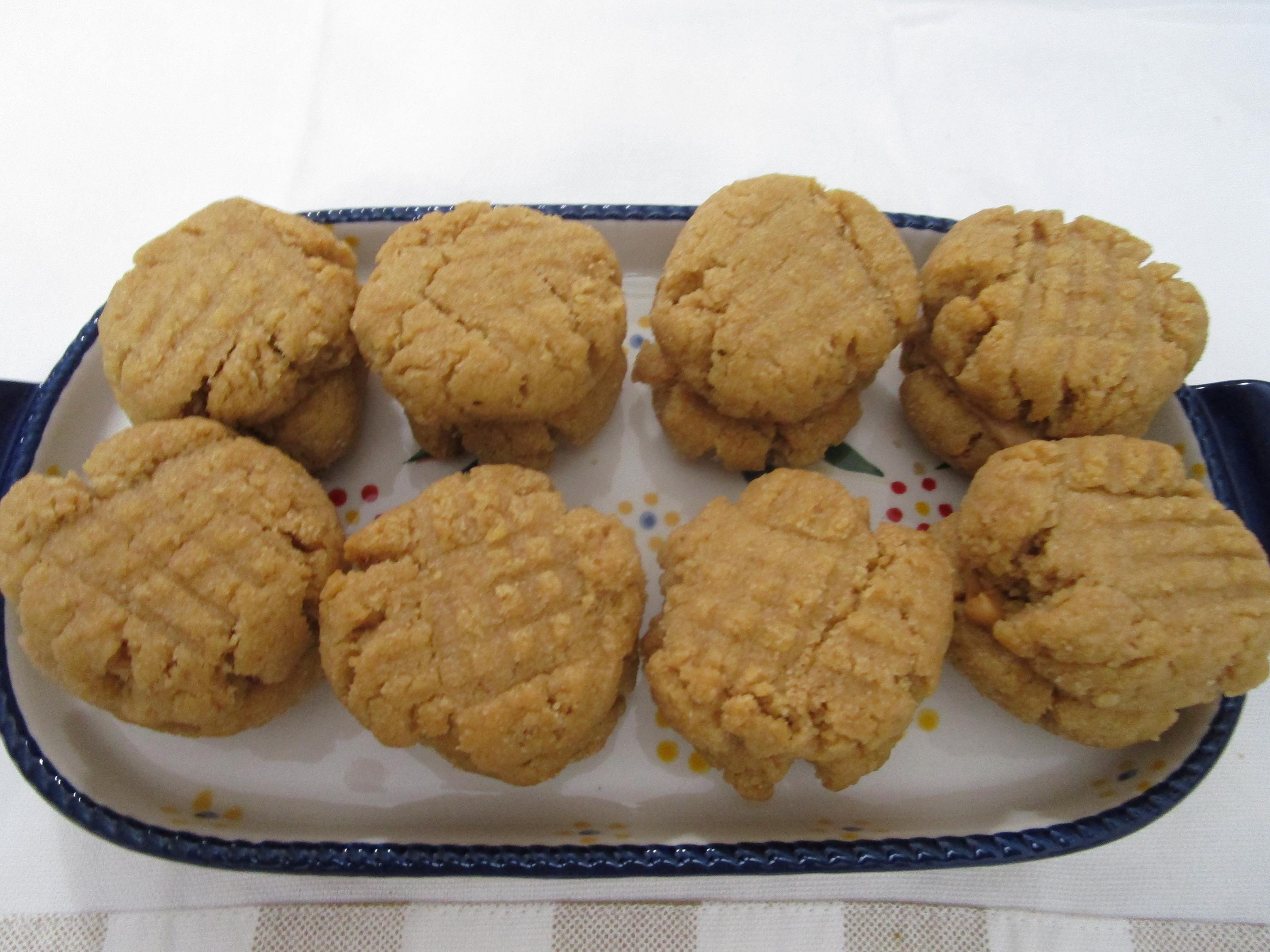 KETO Peanut Butter Cookie Sandwich: Gluten Free, Dairy Free, Vegan, Grain Free, Sugar Free, Organic Collagen, Low Carb Snacks, Fitness Gift