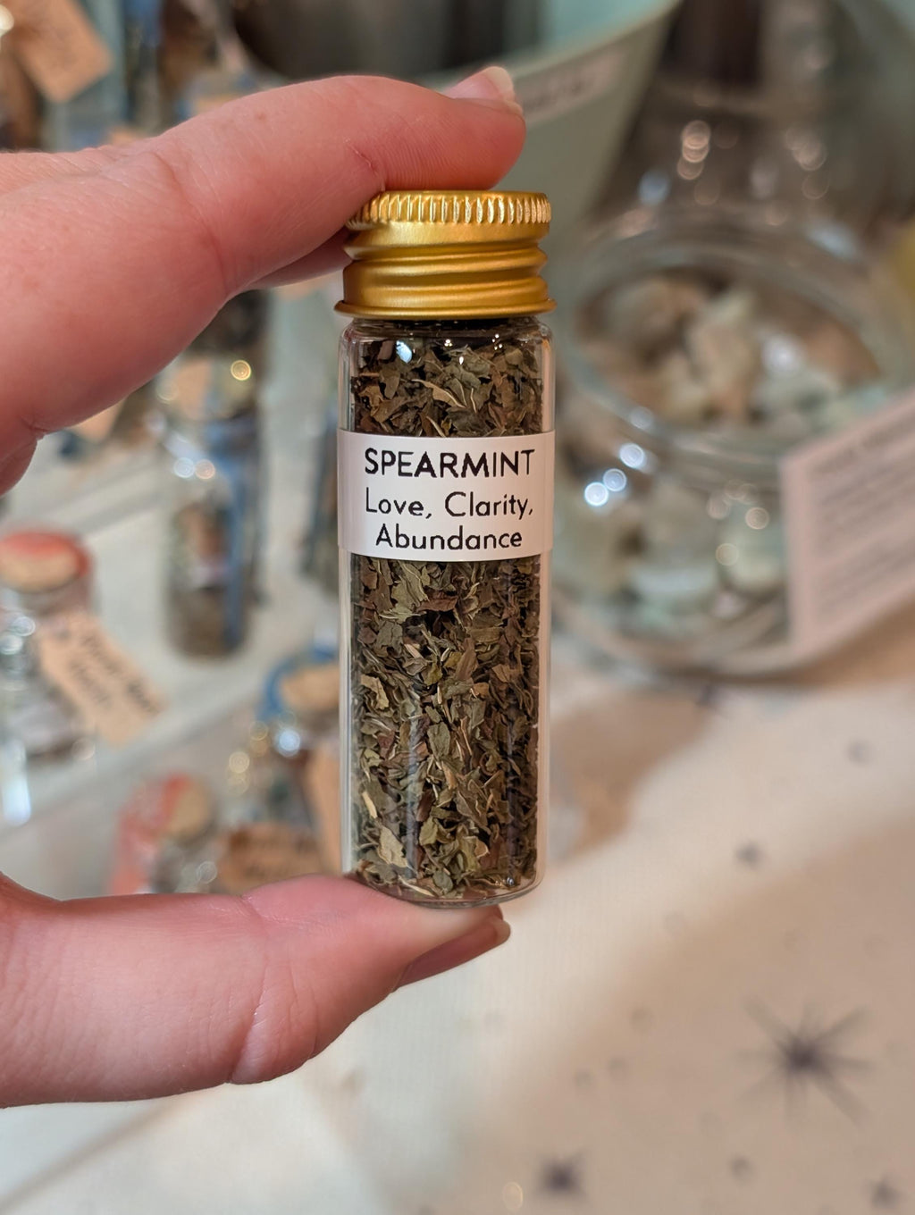 Spearmint - Love, Clarity, & Abundance | 15mL Herb Glass Jar