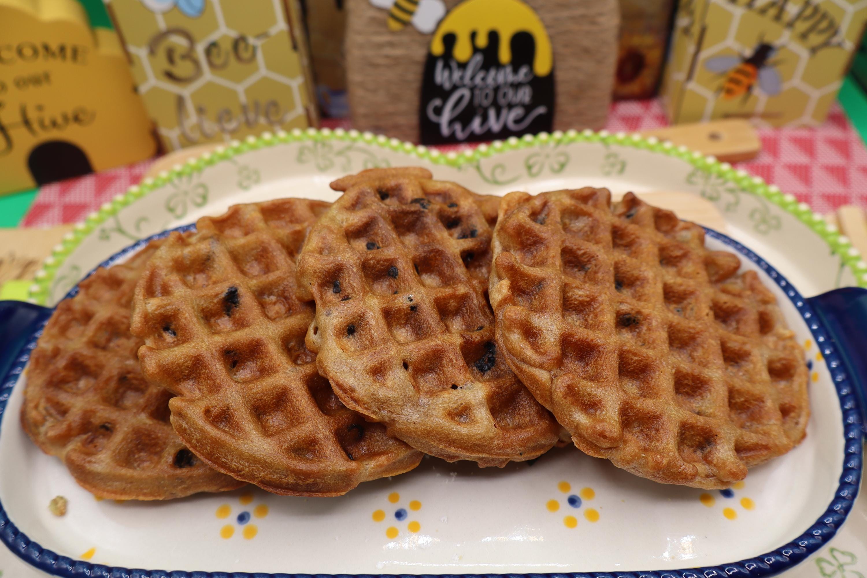 Grain Free Blueberry Waffles, AIP Paleo, Gluten Free, Grain Free, Vegan, Egg Free, Dairy Free, No added Sugar, Autoimmune Protocol Breakfast