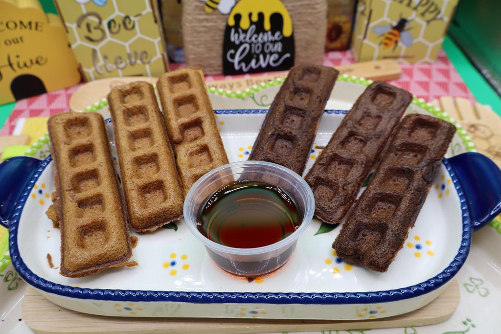 Gluten Free Donut Waffle Sticks, Dairy Free, Vegan, Vanilla, Chocolate, Portable Breakfast, Valentine's Day Brunch, Kid Friendly Treats