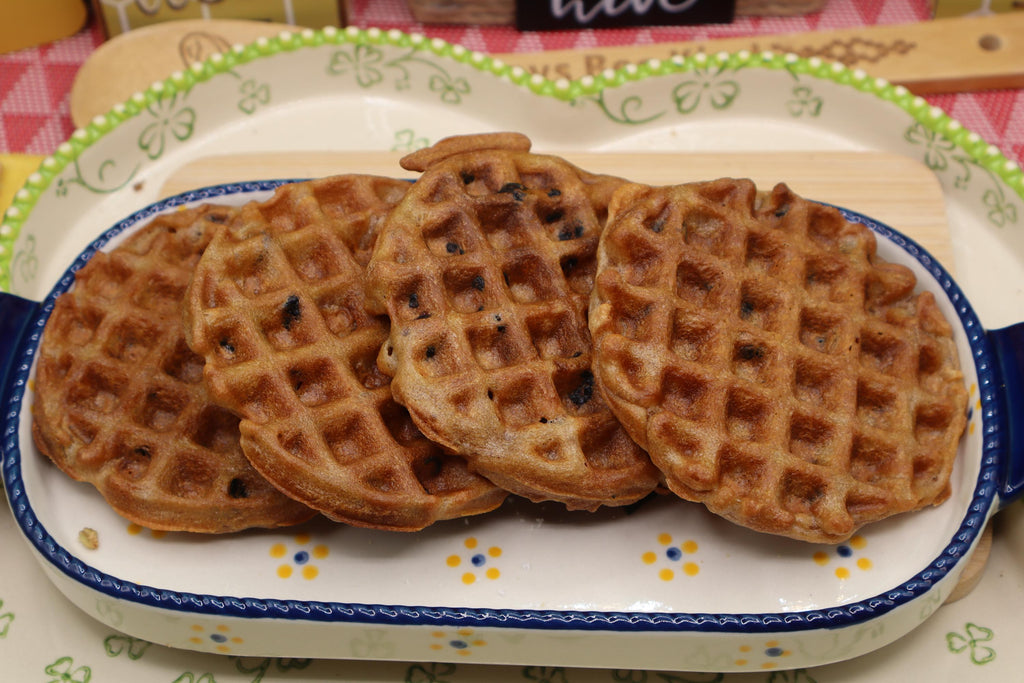 Grain Free Blueberry Waffles, AIP Paleo, Gluten Free, Grain Free, Vegan, Egg Free, Dairy Free, No added Sugar, Autoimmune Protocol Breakfast