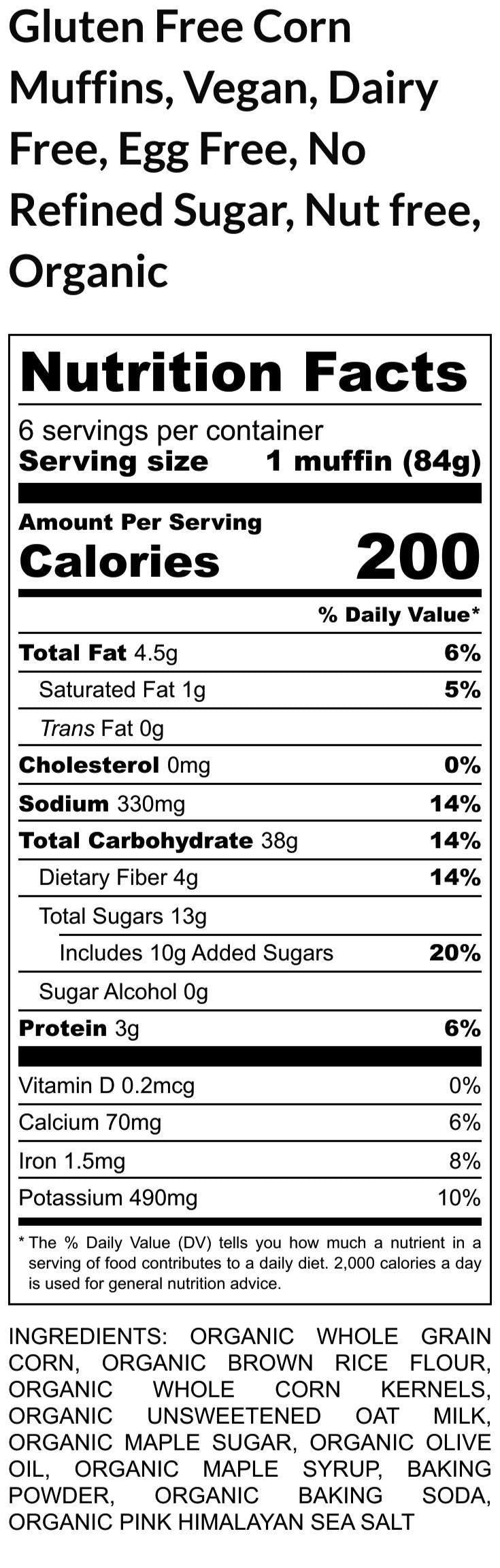 Corn Muffin, Gluten Free, Dairy Free, Vegan, Egg Free, Coconut Free, Healthy Snacks, Maple Sugar, Low Fat, Southern Comfort, Sweet Cornbread