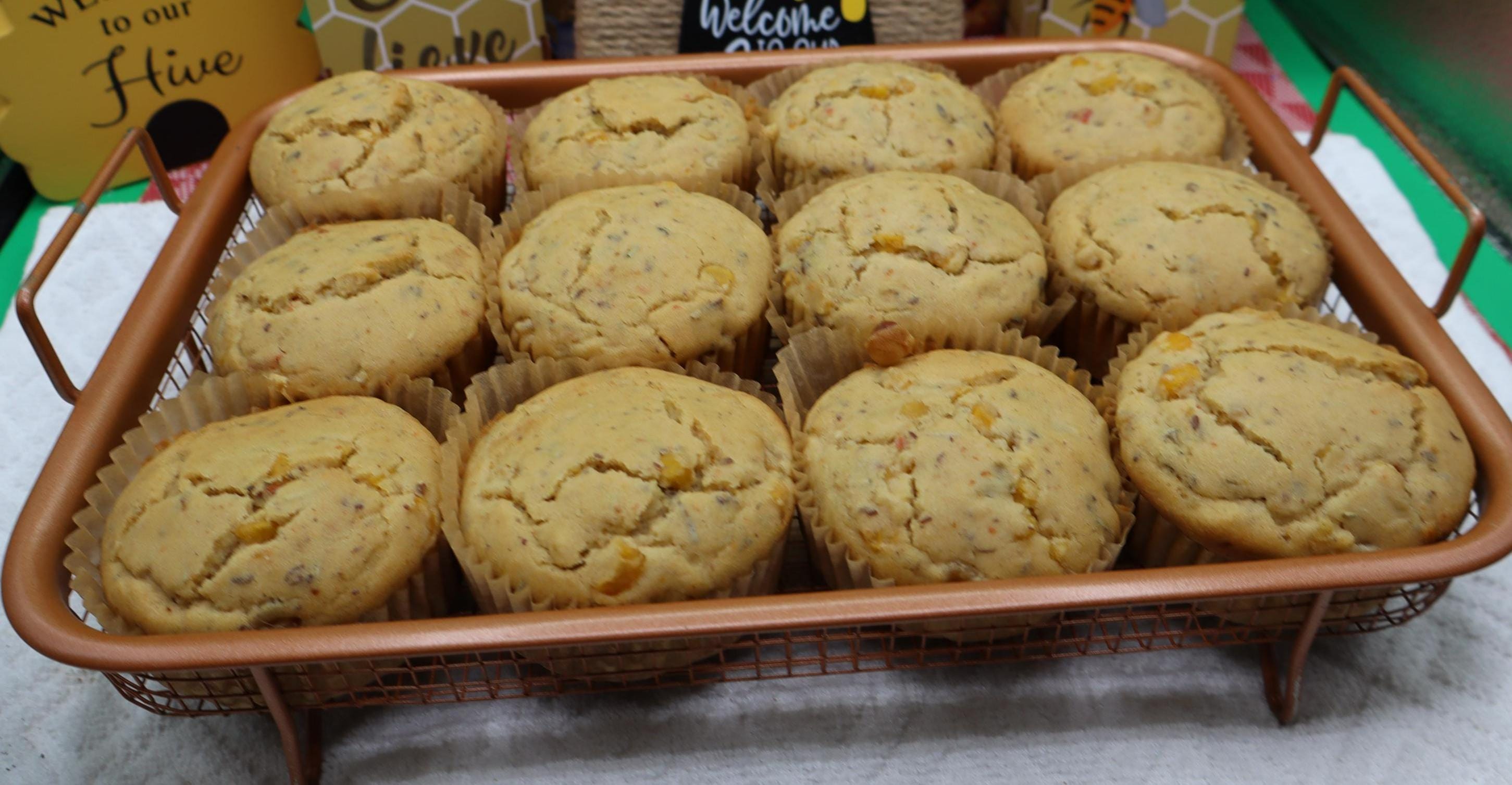 Gluten Free Cornbread, High Protein, Sugar Free, Dairy Free, Vegan, Fitness Muffins, Clean Eating, Low Sugar, Spicy Cinco De Mayo snack
