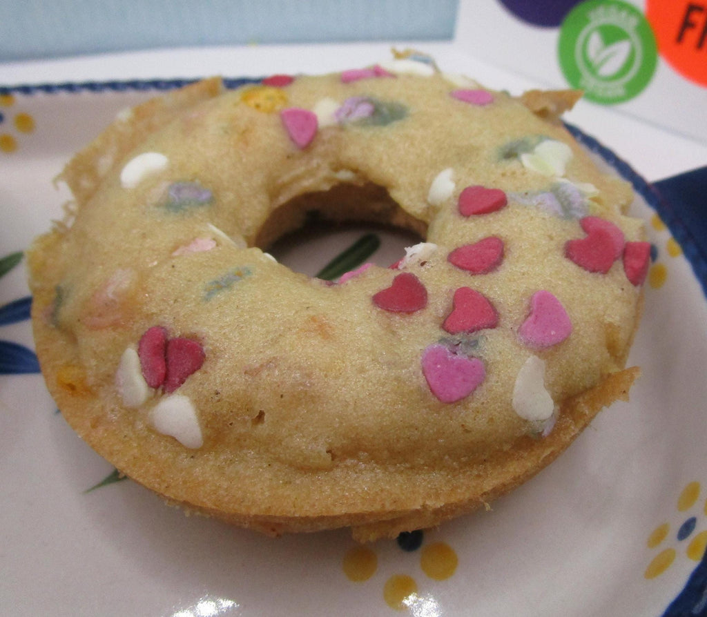 Gluten Free Donuts, Valentine Hearts, Dairy Free, Nut Free, Vegan, Vanilla, Chocolate, Wedding, Anniversary, Love Gifts, School Safe snacks