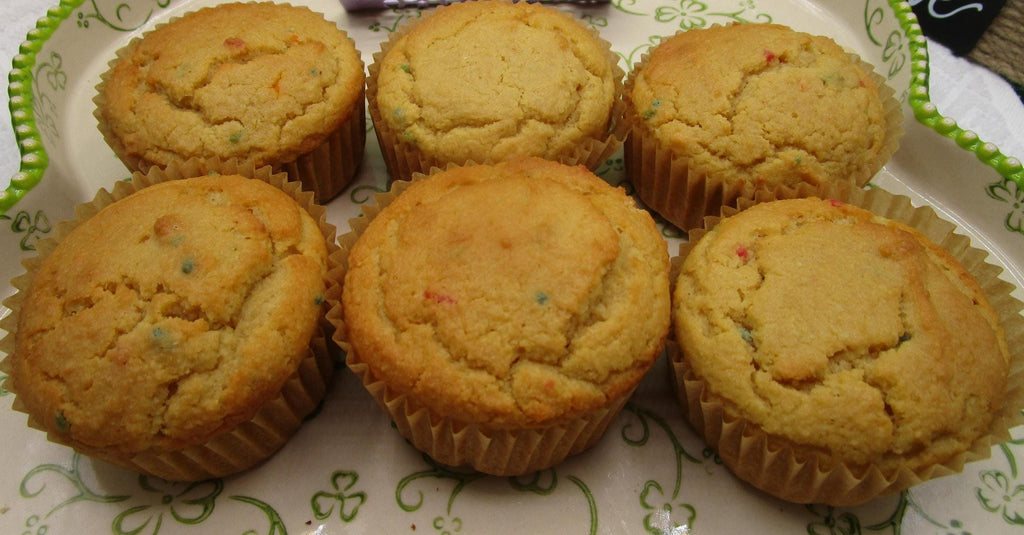 Keto Muffins, Vanilla Birthday Cake, Gluten Free, Grain Free, Dairy Free, Sugar Free, Low Carb, Fitness Gift, Birthday, Valentine's Day Gift