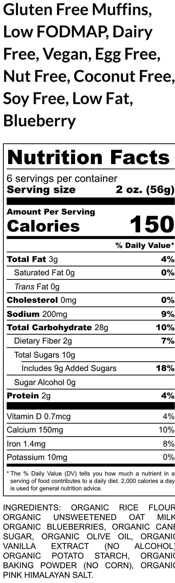 Gluten Free Muffins, Reduced Fat & Low Sugar, Dairy Free, Egg Free, Nut Free, Soy Free, Vegan, Healthy breakfast, Brunch, Low FODMAP snacks