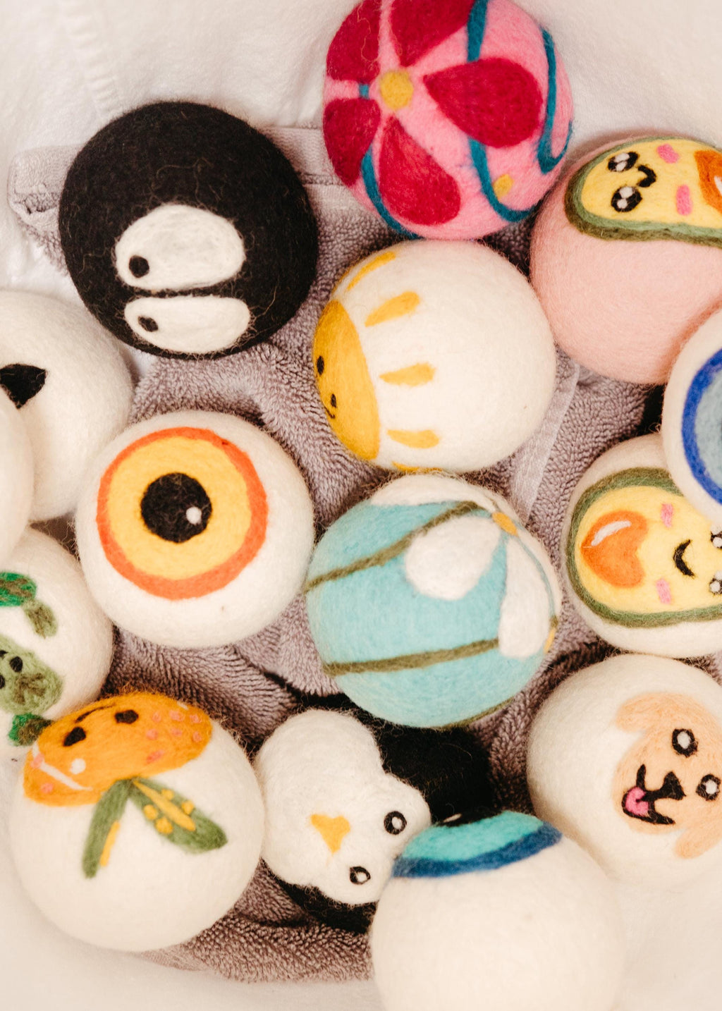 Organic Wool Dryer Balls--Blueberry Buddy
