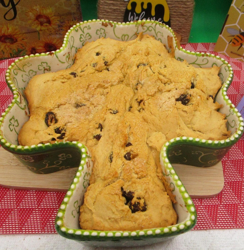 High Protein Irish Soda Bread, Gluten Free, Vegan, Dairy Free, Egg Free, Nut Free, Saint Patrick's Day, Sugar Free, Clover, Fitness Gifts