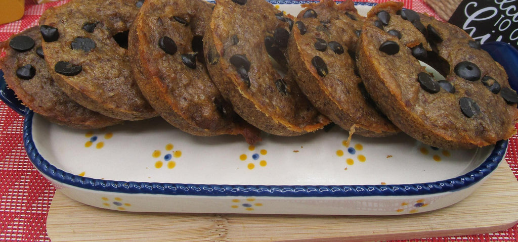 AIP Paleo Banana Donuts, Gluten/Dairy/Nut/Grain Free Wellness Gift, Autoimmune Protocol Breakfast, Low FODMAP, Carob Chips, July 4th Dessert