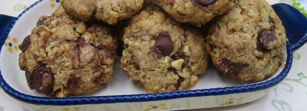 Sugar Free Dark Chocolate Walnut Oat Cookies, Gluten Free, Vegan, Dairy Free, Birthday Gifts, Low Calorie Snacks, Graduation, July 4th Party