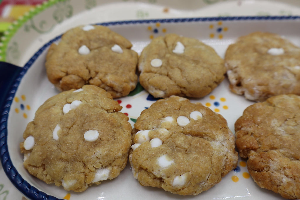 Gluten Free White Chocolate Chip Cookies, Dairy Free, Egg Free, Vegan, Nut Free, Kids Birthday Party, Low Sugar, Back to School Safe snack