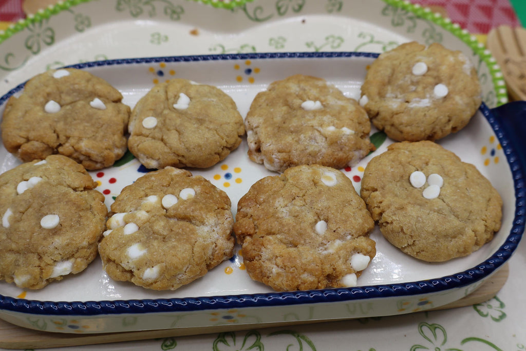 Gluten Free White Chocolate Chip Cookies, Dairy Free, Egg Free, Vegan, Nut Free, Kids Birthday Party, Low Sugar, Back to School Safe snack