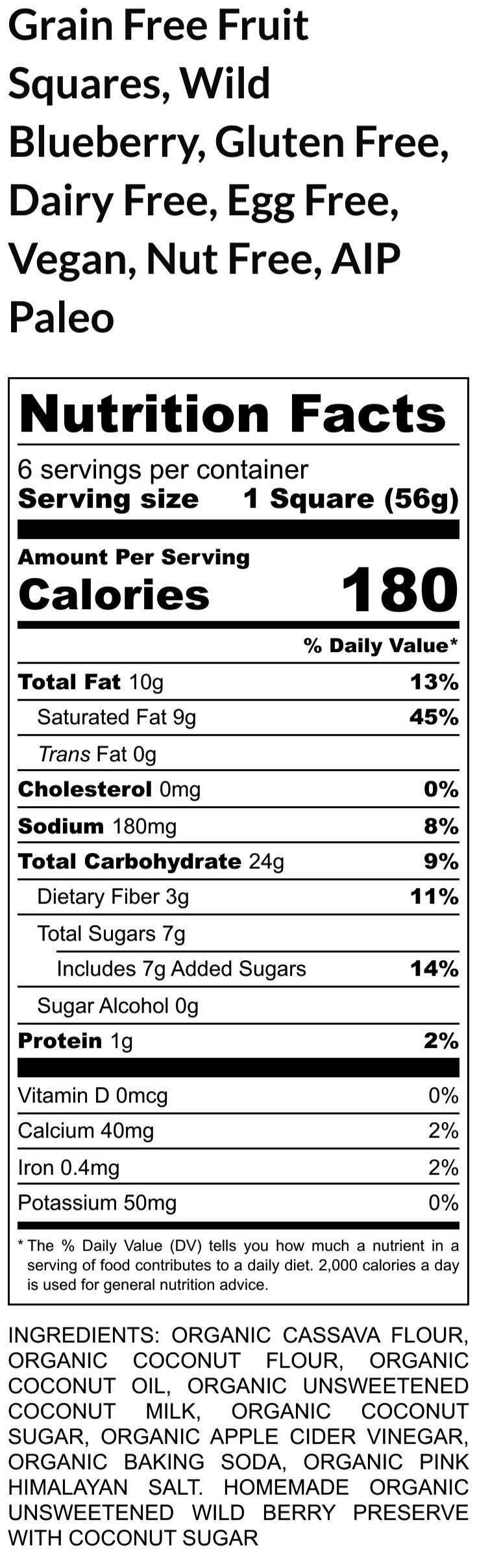 AIP Paleo Fruit Square, Grain Free, Gluten Free, Egg Free, Dairy Free, Apple Pie, Blueberry, Vegan, Healthy Breakfast, Low Sugar dessert