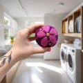 Organic Wool Dryer Balls--Purple Daisy Wrap