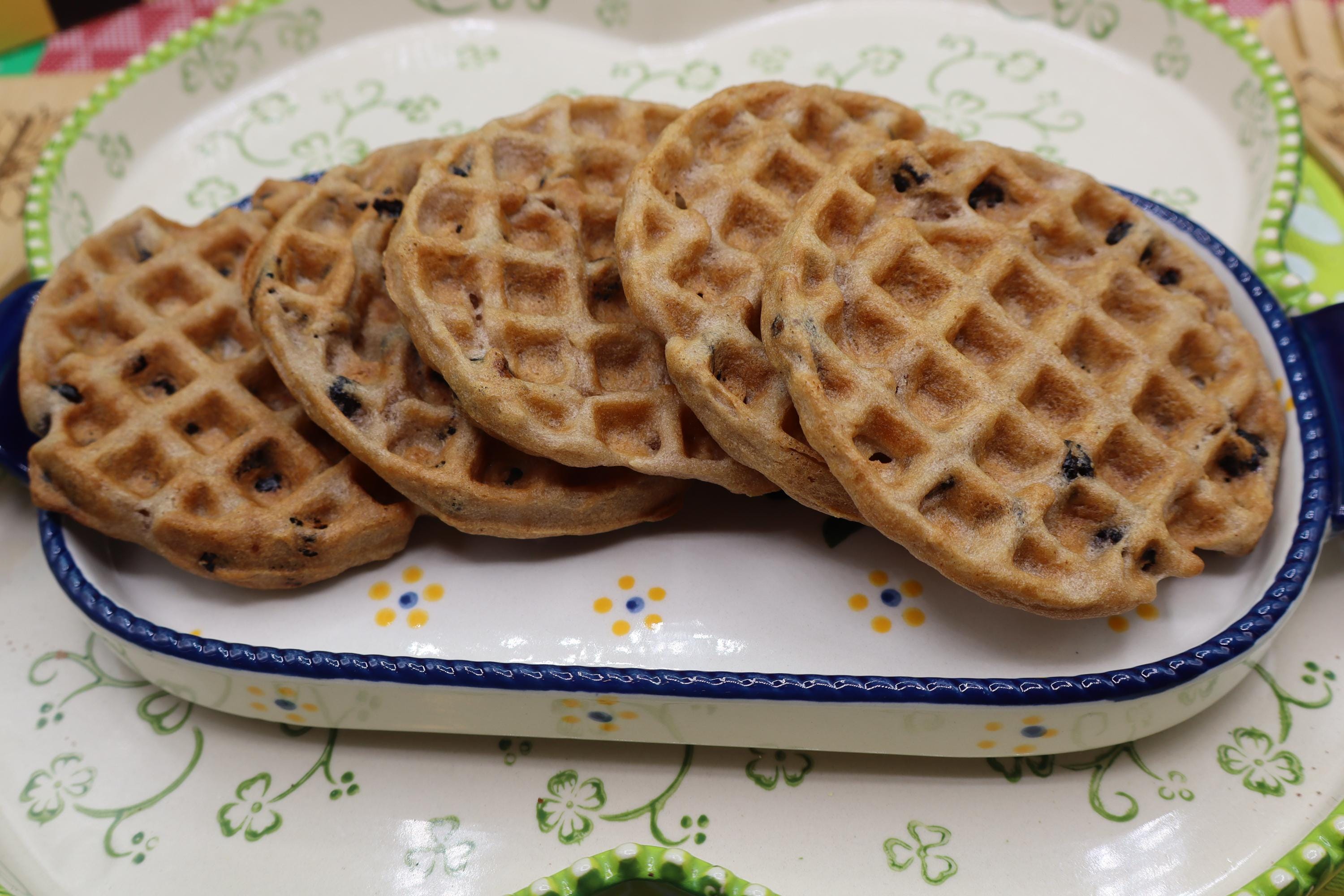 AIP Cherry Waffles, Paleo, Gluten Free, Grain Free, Vegan, Egg Free, Dairy Free, Ready to go, No added Sugar, Autoimmune Protocol breakfast