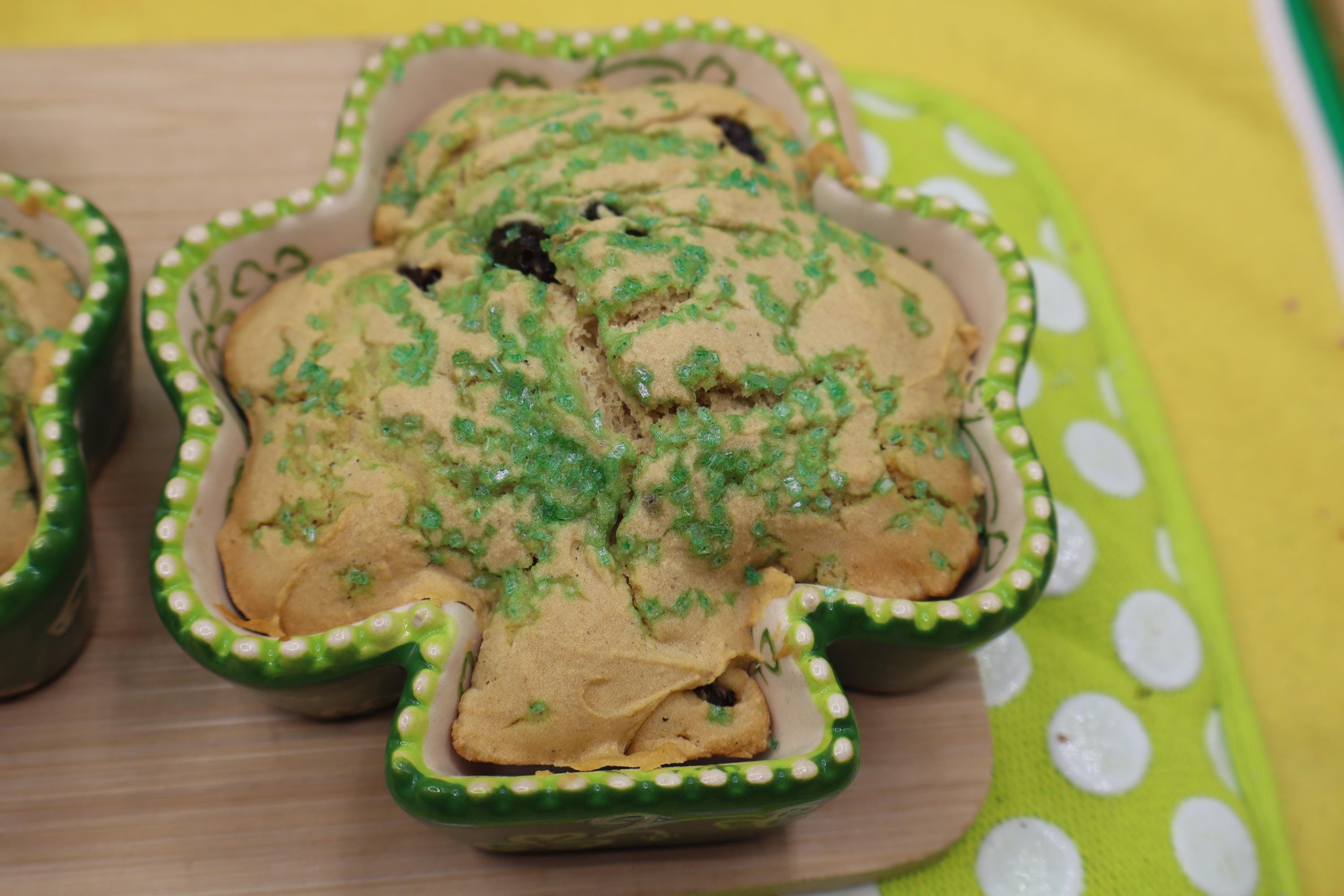 Irish Soda Bread, Gluten Free, Dairy Free, Vegan, Nut Free, Saint Patrick's Day, Coconut Sugar, Sugar Free, Irish Gifts, Clover Shaped