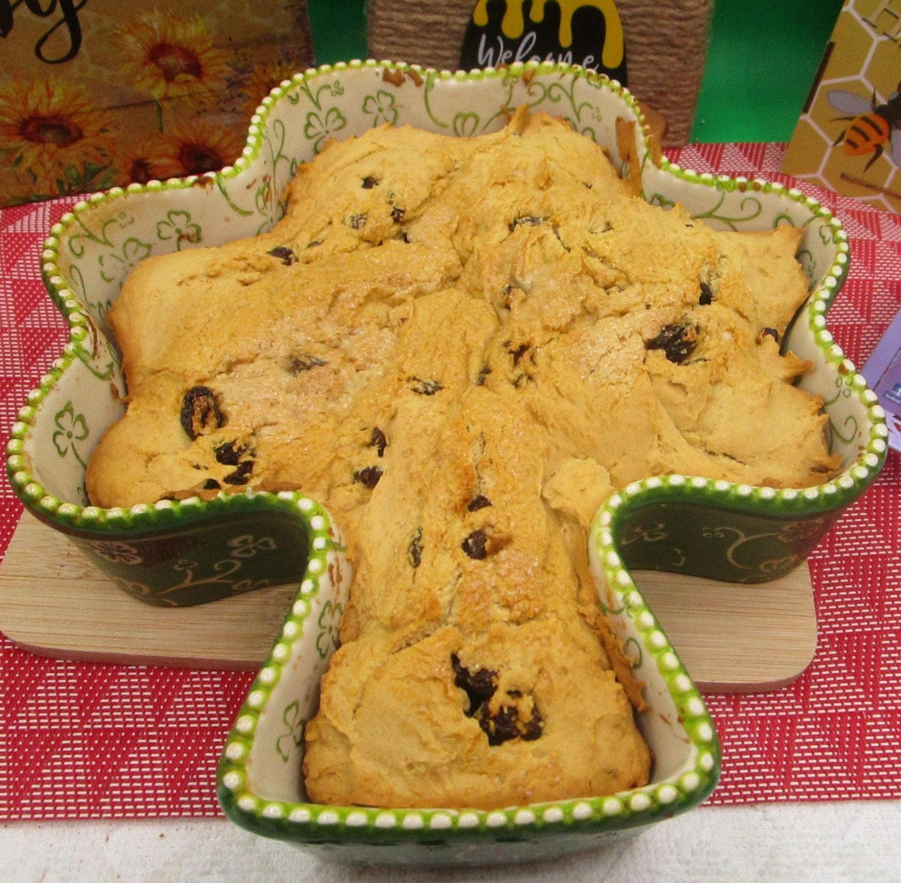 Irish Soda Bread, Gluten Free, Dairy Free, Vegan, Nut Free, Saint Patrick's Day, Coconut Sugar, Sugar Free, Irish Gifts, Clover Shaped