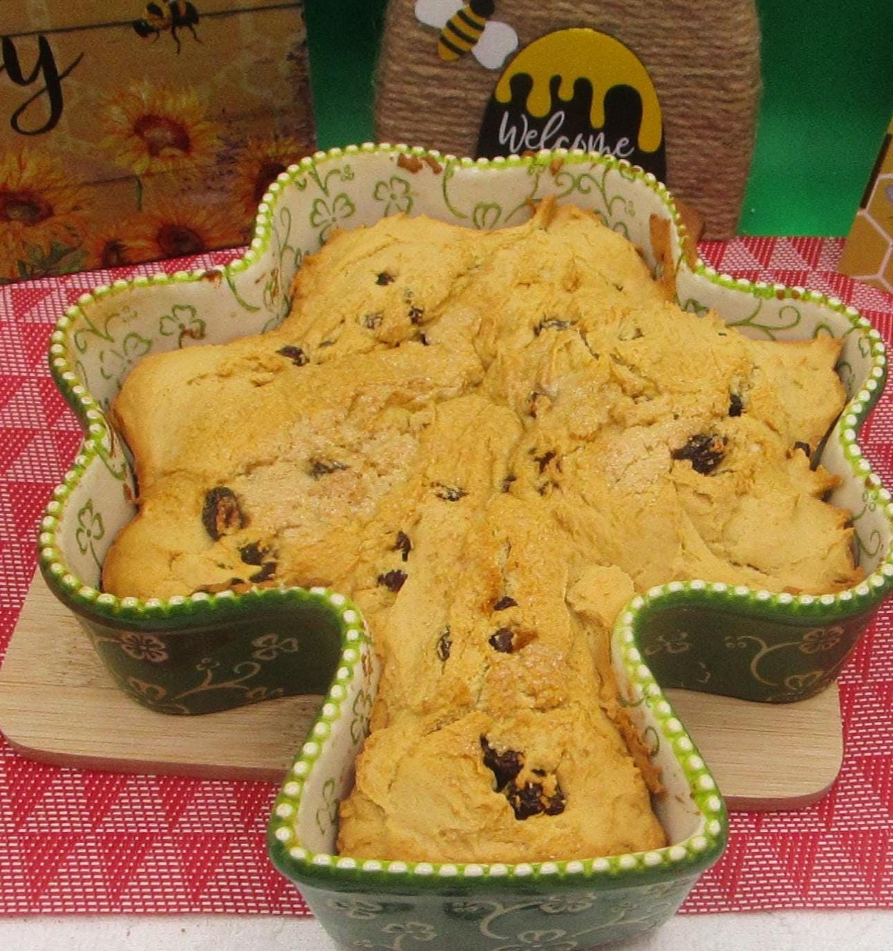 Irish Soda Bread, Gluten Free, Dairy Free, Vegan, Nut Free, Saint Patrick's Day, Coconut Sugar, Sugar Free, Irish Gifts, Clover Shaped