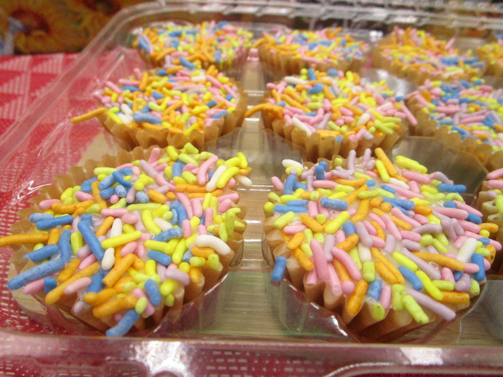 Mini Gluten Free Cupcakes, Peep marshmallow, Dairy Free, Vegan, Nut Free, Easter Snacks, School Safe, Natural Sprinkles, Chocolate Vanilla