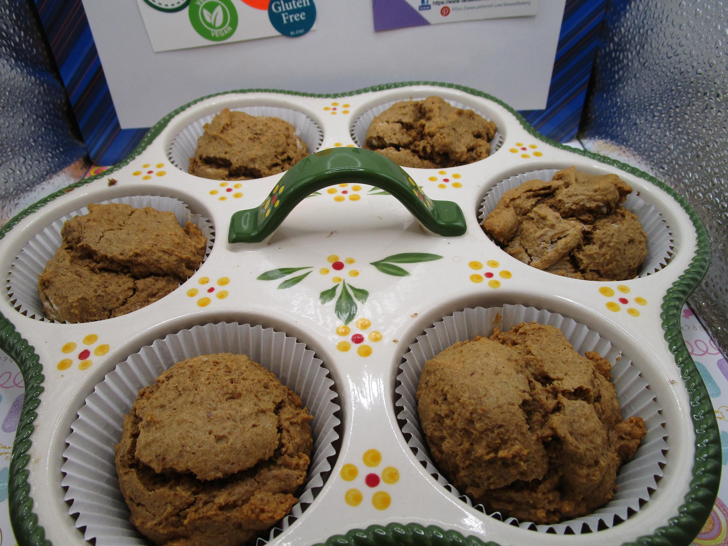 Gluten Free Chai Latte Muffins, Vegan, Dairy Free, Egg Free, Nut Free, Wellness Gifts, Summer Brunch, Birthday Gift, Clean Eating Desserts