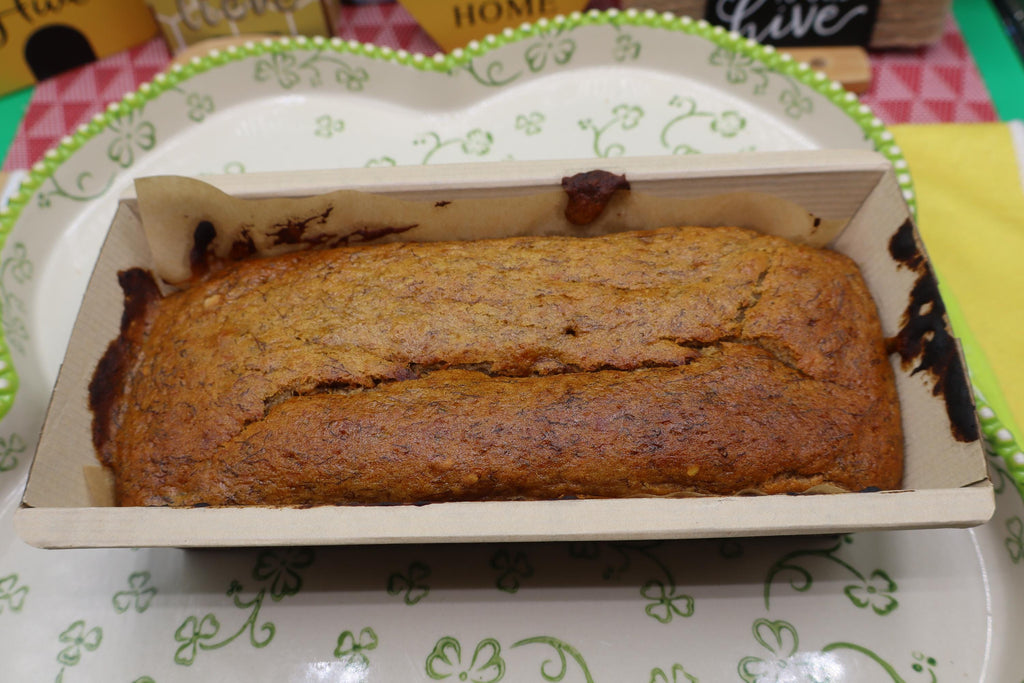Sugar Free Banana Bread, Gluten Free, Dairy Free, Vegan, Nut Free Option, Low-Fat snack, Birthday Brunch, Wellness Breakfast, Reunion Party