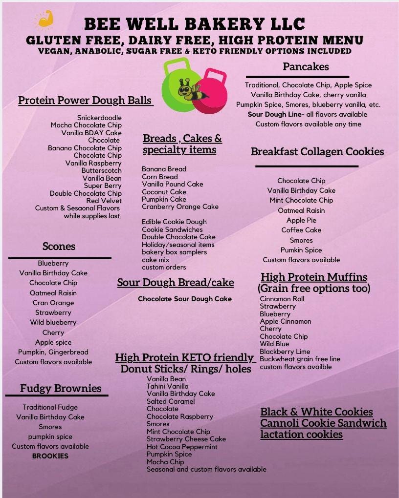 Spring Bakery Box, Gluten Free, Dairy Free, Egg Free, Grain Free, Nut Free, Vegan, KETO, AIP Paleo, Sugar Free, Muffins, Cookies, Cake, Gift